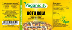 Veganicity Gotu Kola 600mg