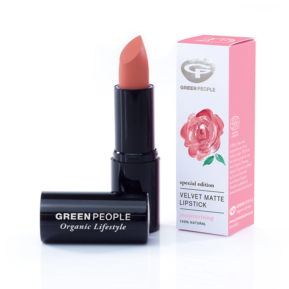 Green People Velvet Matte Lipstick Rose Nude