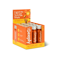 Deeply Gut Health Food Carrot & Ginger with Turmeric 12x65ml CASE