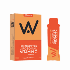 Well.Actually. HA Liposomal Vitamin C 1000mg Orange Twist Flavour 5 Sachets