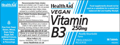 Health Aid Vegan Vitamin B3 250mg 90's