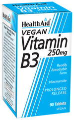 Health Aid Vegan Vitamin B3 250mg 90's