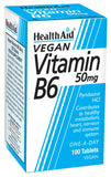 Health Aid Vegan Vitamin B6 50mg 100's