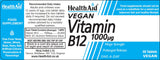 Health Aid Vegan Vitamin B12 1000ug 50's