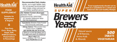 Health Aid Super Brewers Yeast 500's