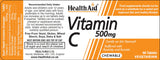Health Aid Vitamin C 500mg Chewable Orange Flavour 60's