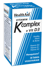Health Aid Vitamin K Complex + Vit D3 30's