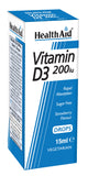 Health Aid Vitamin D3 200iu Drops 15ml