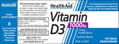 Health Aid Vitamin D3 1000iu 120's