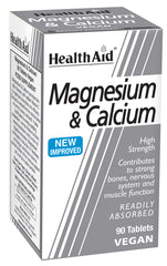 Health Aid Magnesium & Calcium 90's