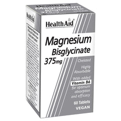Health Aid Magnesium Bisglycinate 375mg 60's