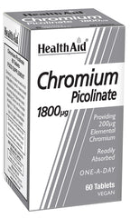 Health Aid Chromium Picolinate 1800ug 60's
