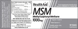 Health Aid MSM 1000mg 90's
