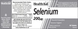 Health Aid Selenium 200ug Prolonged Release 60's