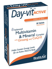 Health Aid Day-vit Active MVM with Ginseng & CoQ10 30's