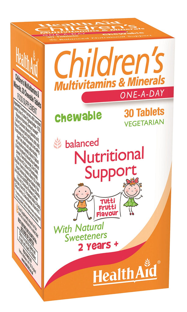 Health Aid Children's Multivitamins & Minerals Tutti Fruity Flavour 30's