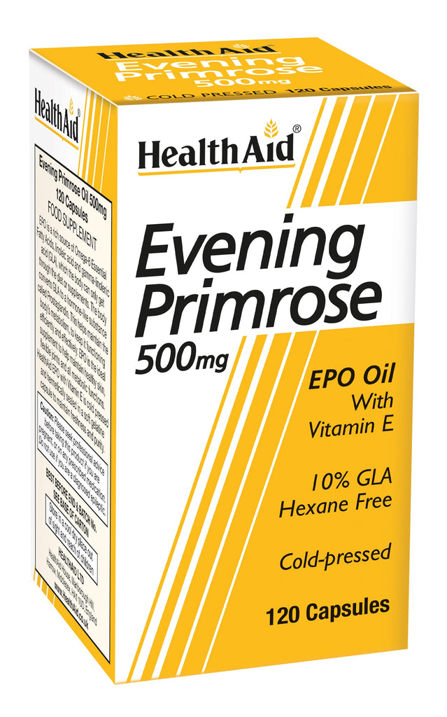 Health Aid Evening Primrose Oil 500mg with Vitamin E 120's
