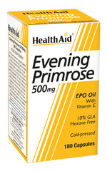Health Aid Evening Primrose Oil 500mg with Vitamin E 180's