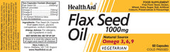 Health Aid Flaxseed Oil 1000mg 60's