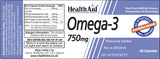 Health Aid Omega 3 750mg 60's
