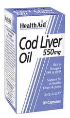 Health Aid Cod Liver Oil 550mg 90's