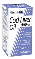 Health Aid Cod Liver Oil 550mg 250's