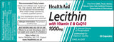 Health Aid Lecithin with Vitamin E & CoQ10 1000mg 30's