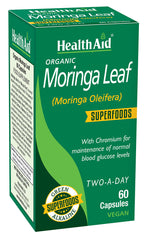 Health Aid Organic Moringa Leaf Superfoods 60's