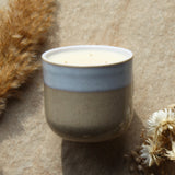 Wild Rosarium Essential Oil Candle | Large Beige Ceramic | 500g