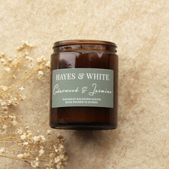 Cedarwood & Jasmine Soy Wax Candle | 180g