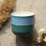 Morning Light Essential Oil Candle | Large Green Ceramic | 500g
