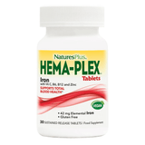 NaturesPlus Hema-Plex Iron Tablets 30s