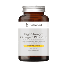 Balanced High Strength Omega 3 Plus Vit E 50s