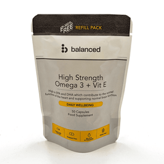 Balanced High Strength Omega 3 Plus Vit E (Refill Pack) 50s