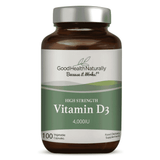 Good Health Naturally High Strength Vitamin D3 4,000IU 100s