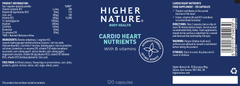 Higher Nature Cardio Heart Nutrients 120's