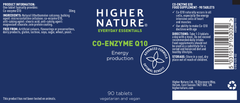 Higher Nature Co-Enzyme Q10 90's