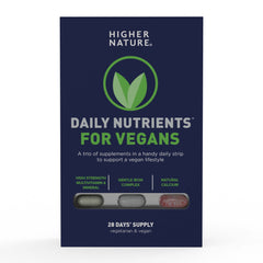 Higher Nature Daily Nutrients For Vegans 28 Days Supply