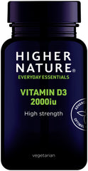 Higher Nature Vitamin D3 2000iu (High Strength) 60's