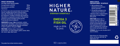 Higher Nature Omega 3 Fish Oil 90's