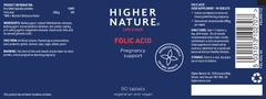 Higher Nature Folic Acid 90's