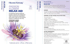 Higher Nature Passionflower Relax Aid 30's