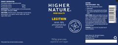 Higher Nature Lecithin 150g