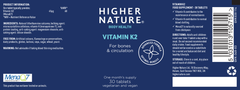 Higher Nature Vitamin K2 30's