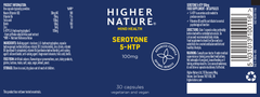 Higher Nature Serotone 5-HTP 100mg 30's
