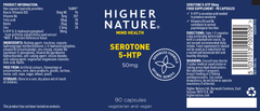 Higher Nature Serotone 5-HTP 50mg 90's