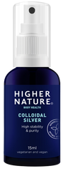 Higher Nature Colloidal Silver 15ml refillable bottle