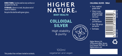 Higher Nature Colloidal Silver 100ml
