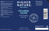 Higher Nature Colloidal Silver refill 200ml