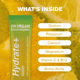DR VEGAN Hydrate+ Lemon 15x7.9g Sachets